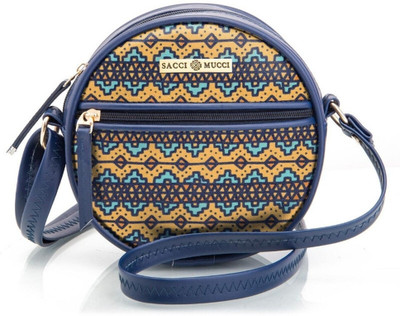 house of common Blue Shoulder Bag Stylish Box Sling Bag | Side Purse| Cross Body Sling Box Bags -EthnicTraditional