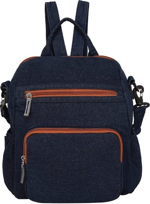 THE PURANI JEANS Black Sling Bag Unisex Sling Bag Multi-pocket with 18 Months Warranty (Navy Blue)
