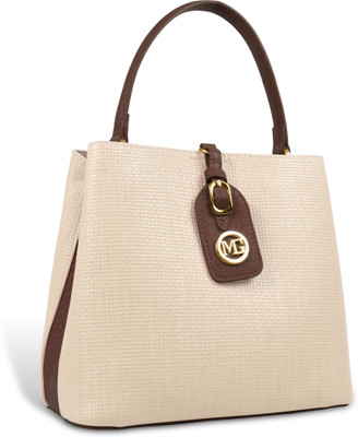 Magnolia Khaki Shoulder Bag Royal Handbag | Elegant Textured Spacious Interior & Metal Feet