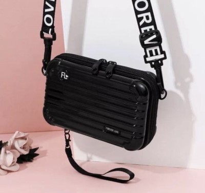 fashion houze Black, Black Sling Bag Box Sling Bag for Women Black Color Cross Body Mini Boxy Bag