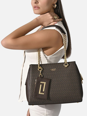 Lavie Luxe Brown Satchel Mono Ashley