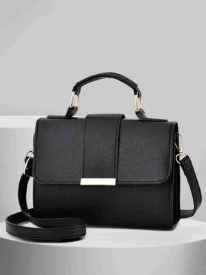 Cleto Black Sling Bag Women Sling Bag (Black)
