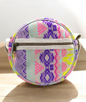 Anesha Yellow, Multicolor Sling Bag Jacquard Super Fashion Chest and Shoulder Bag for Women