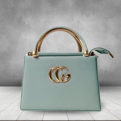 TRENDZBYMONI Green Sling Bag Stylish Boxy PU Sling Bag for Women