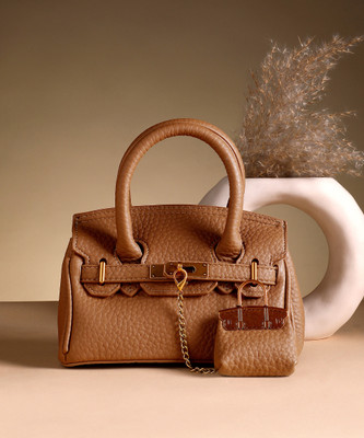 Haute Sauce Brown Sling Bag The Mini Overlap Satchel Sling Bag With Pouch