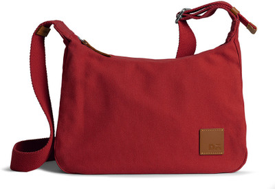 DailyObjects Red Sling Bag Crimson Red March Crossbody Bag Regular