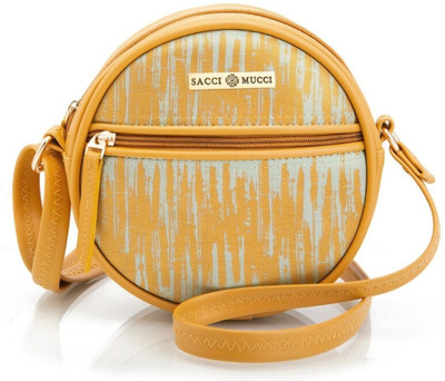 house of common Yellow Shoulder Bag Stylish Box Sling Bag | Side Purse| Cross Body Sling Box Bags -EthnicTraditional