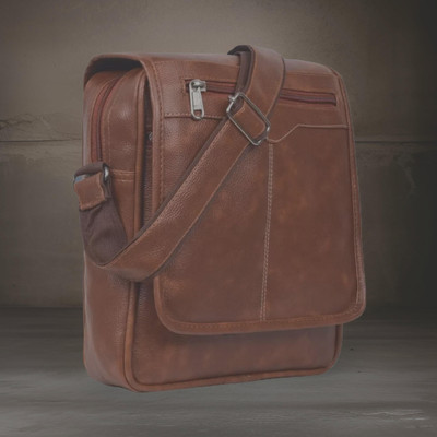Shivra Tan Sling Bag Men Sling Bag side bag for men(S-12*11)