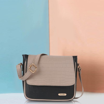 Krozilla Black Sling Bag Fashionable & Stylish Sling Bag & CrossBody Bags for Girls & Womens