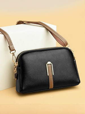 Ross Brown Black Sling Bag for women