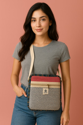 Cult Factory Beige Messenger Bag Fashionable Crossbody Sling Bags for Women Latest Mobile Sling Bag for Women