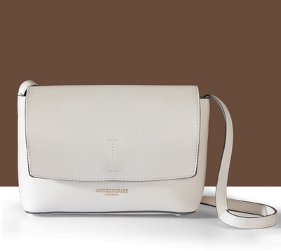 ACCESSORIZE LONDON White Sling Bag Women's White Leo Sling Bag