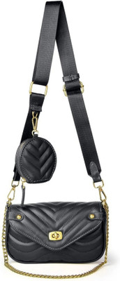santorini Black Sling Bag Small mini sling bag for womens