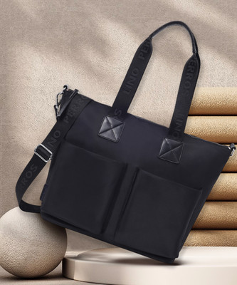 LINO PERROS Black Tote Carryall Tote Bag