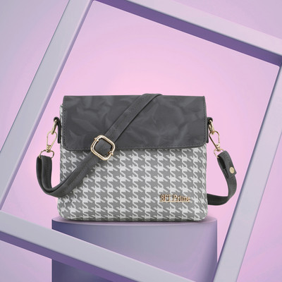 BFTPRIME Grey Sling Bag BFT-04-FLAP-GREY