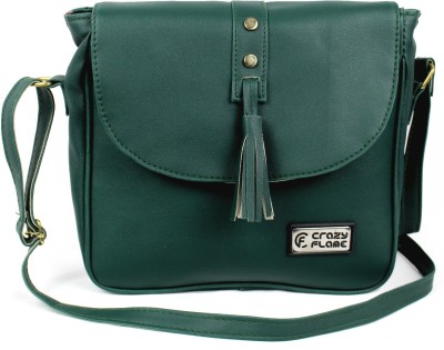 Crazy Flame Green Sling Bag Stylish Sling Bag for Women