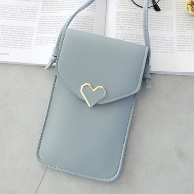 SYGA Blue Sling Bag Chic Crossbody Mobile Purse for Women – Vertical Square Mini Bag(Light Blue)