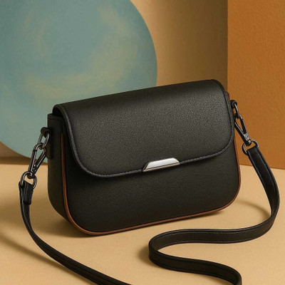 MAJESTIC CRAFTING Black Sling Bag KOREA STYLISH MULTIPURPOSE SLING BAG FOr GIRLS