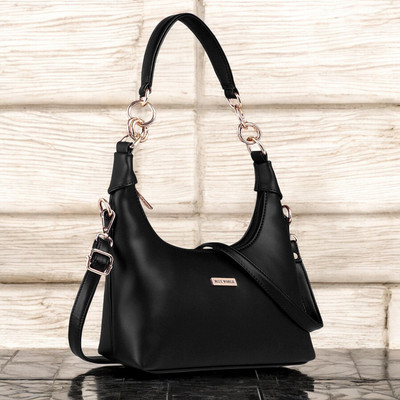 BLUE WORLD Black Sling Bag Texture Designs Sling/Shoulder bag for Women/Girls (BLACK)