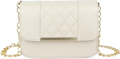 ARNLC White Sling Bag With Adjustable Strap(1 Compartment) For Casual & Parties