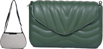 Despacito Clear, Black Sling Bag Sling bag for women(Pack of 2)