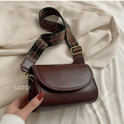 LIZIQI Brown Sling Bag tan green niwar