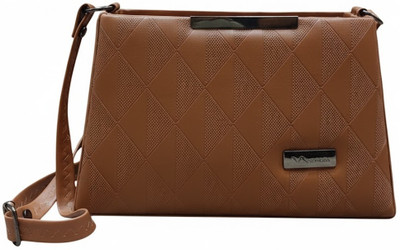 G GLAMORA Brown Sling Bag Structured Crossbody Handbag | For Women & Girls