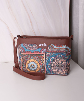 ZOUK Multicolor Sling Bag Multicolor Mdala Print Harmony Sling Bag