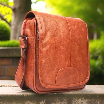 house of common Tan Sling Bag Men Sling Bag extra large side bag for men