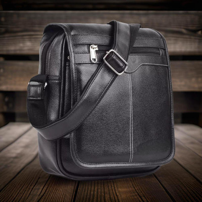 Shivra Black Sling Bag Men Sling Bag side bag for men(S-12*11)