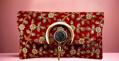 JIVON Red Sling Bag VELVET SLING BAG