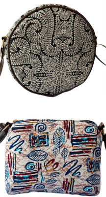 CRAFTWELL Multicolor Sling Bag Stylish New Trendy Unique Classy Design Shoulder Crossbody Sling Bag For Women(Pack of 2)