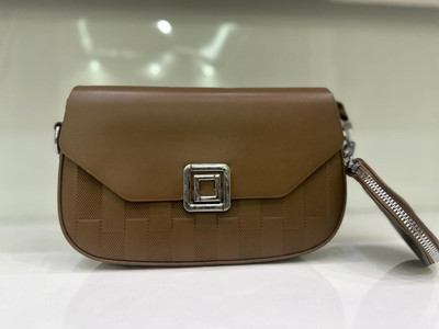 Bridgeway Brown Sling Bag DARK BROWN PU LEATHER