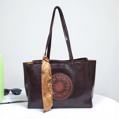 Mint Muse Brown Shoulder Bag PU Leather Handbag