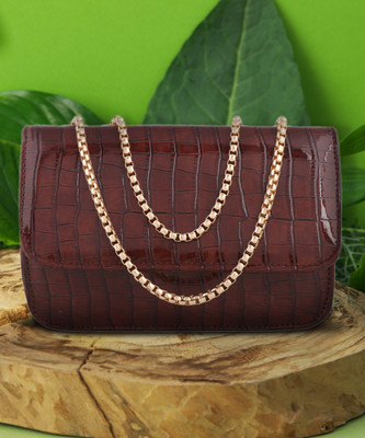 LEKHX Brown Sling Bag Trendy and Durable