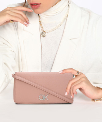 Calvin Klein Purple Sling Bag Re-Lock Double Gusette _Epi Mono