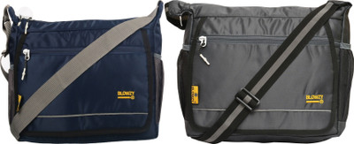 Blowzy Blue, Grey Sling Bag Cross Body men's sling bag(Pack of 2)