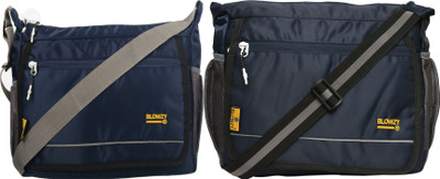 Blowzy Blue, Blue Sling Bag College crossbody Travel Unisex Office Business Messenger Bag(Pack of 2)