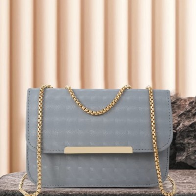 EJIS Grey Sling Bag New Trend Latest Women Party Wear Style Sling Cross Body Bag