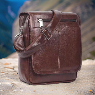 Shivra Brown Sling Bag Men Sling Bag side bag for men(S-11*11)