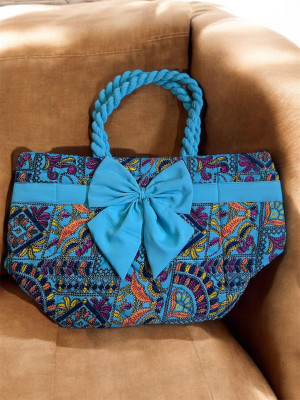 PREM COLLECTION Blue Hand-held Bag WOMEN BLUE HAND BAG