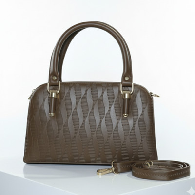 Vibha Brown Sling Bag Textured Designed Crossbody Shoulder & Sling bag for Women