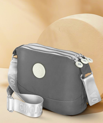 SNDIA Grey Sling Bag Women's Small Lightweight Crossbody Shoulder Bag For Women