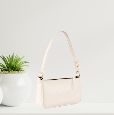 LEKHX White Shoulder Bag Small Shoulder Bags For Women