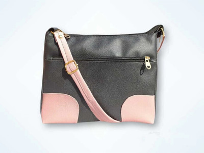 house of common Black Sling Bag HC_@Sling bag Black & pink_10
