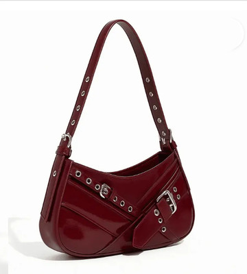 NAIRA Red Sling Bag Red Women Sling Bag Elegant PU Leather Shoulder Bag – Stylish & Durable.