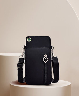 PALAY Black Messenger Bag Small Crossbody Wallet Phone Bag for Women Mini Shoulder Crossbody Handbag