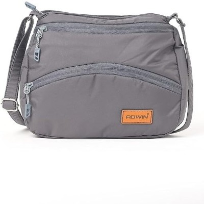 ADWIN Grey Sling Bag Sling Bag For Women/Girls | Made With Durable Material | Zip Closure