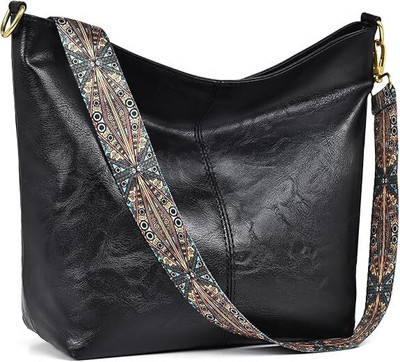 Inovera Black Sling Bag | Crossbody Shoulder Bag | Stylish Hobo Handbag