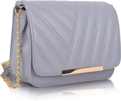 ARNLC Grey Sling Bag For Girl's With Adjustable Strap & 1Compartment